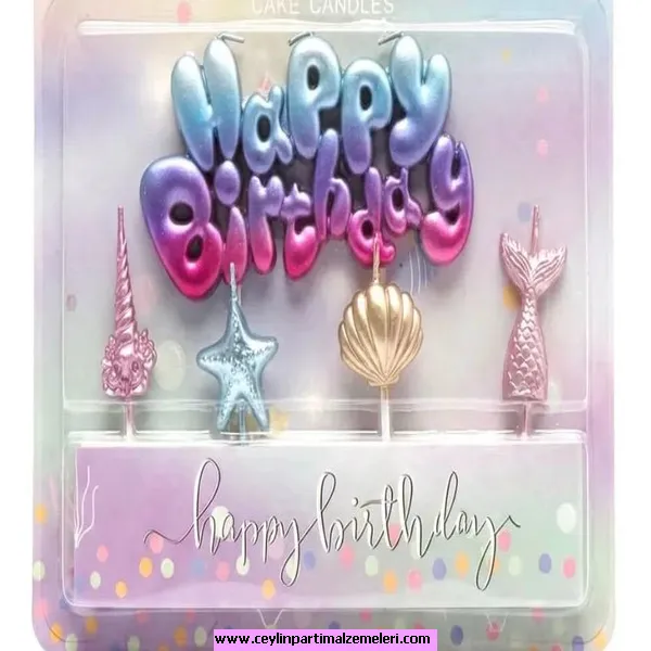 Deniz Kızı Temalı Dekor Mum